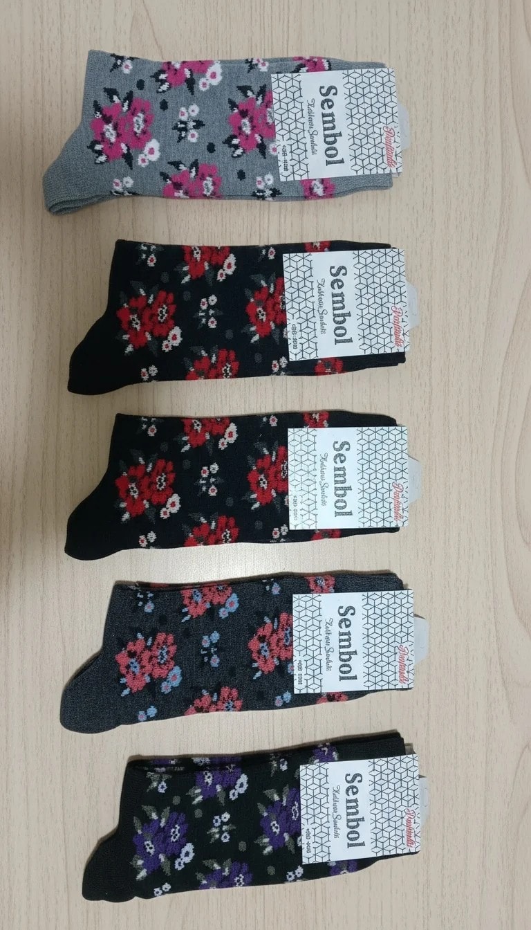 Bayan Mevsimlik Uzun Çorap 12'li Paket