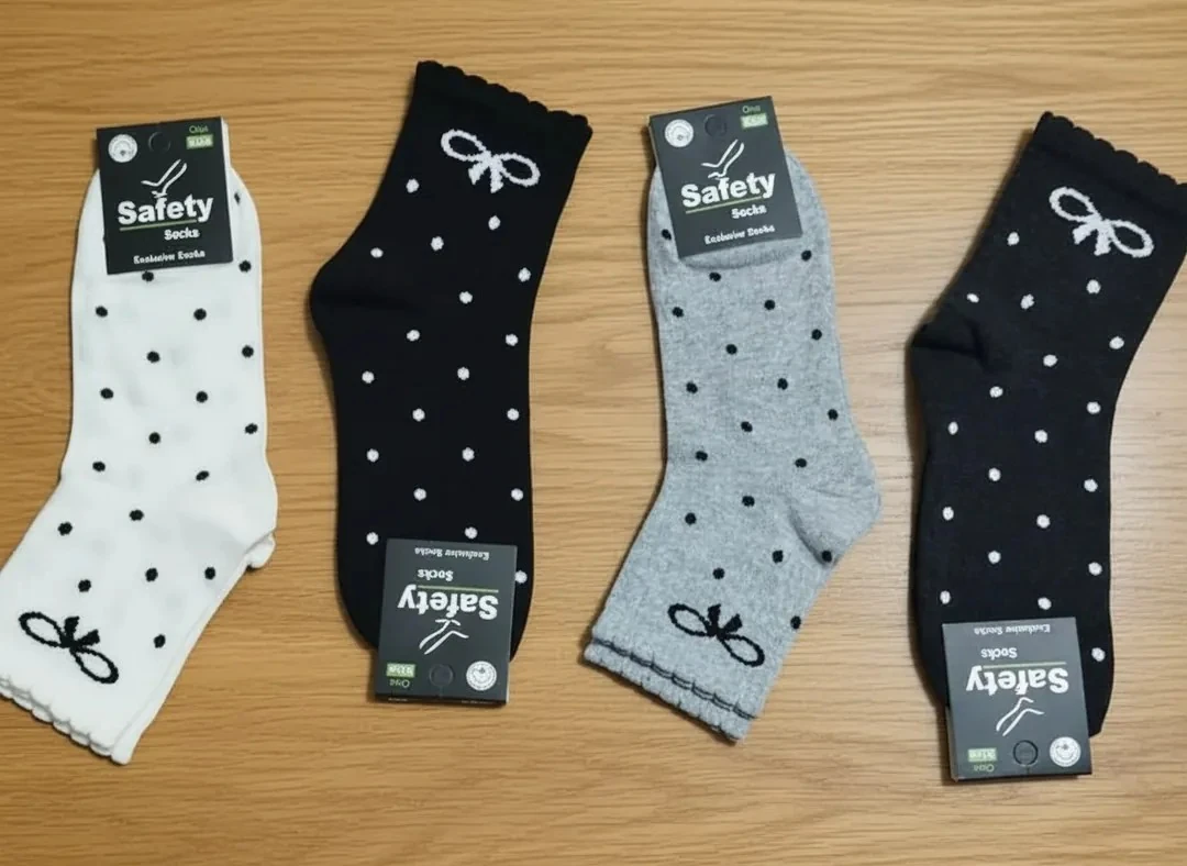 Kurdela Puantiye Desenli Kolej Çorap 12'li Paket