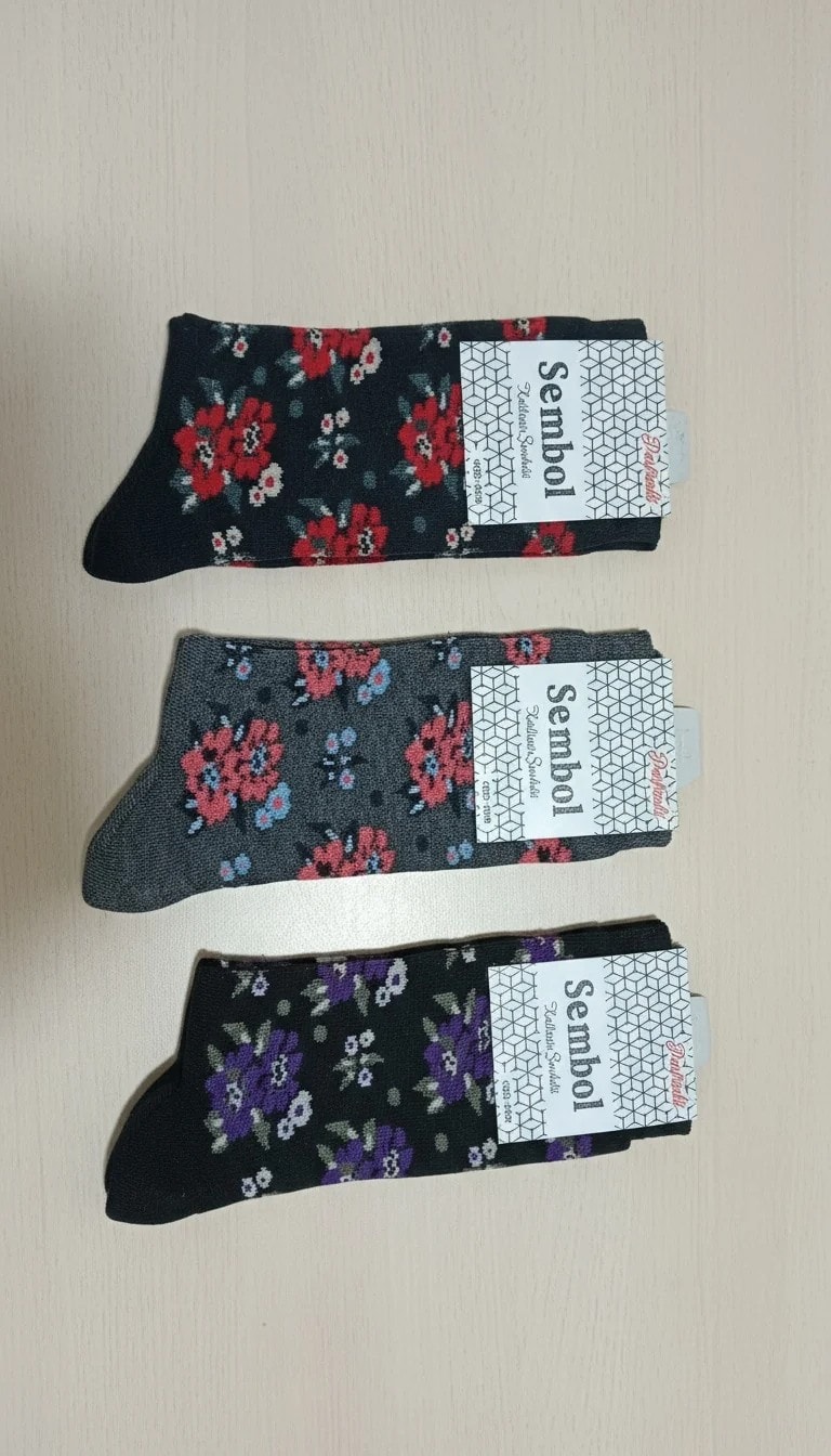 Bayan Mevsimlik Uzun Çorap 12'li Paket