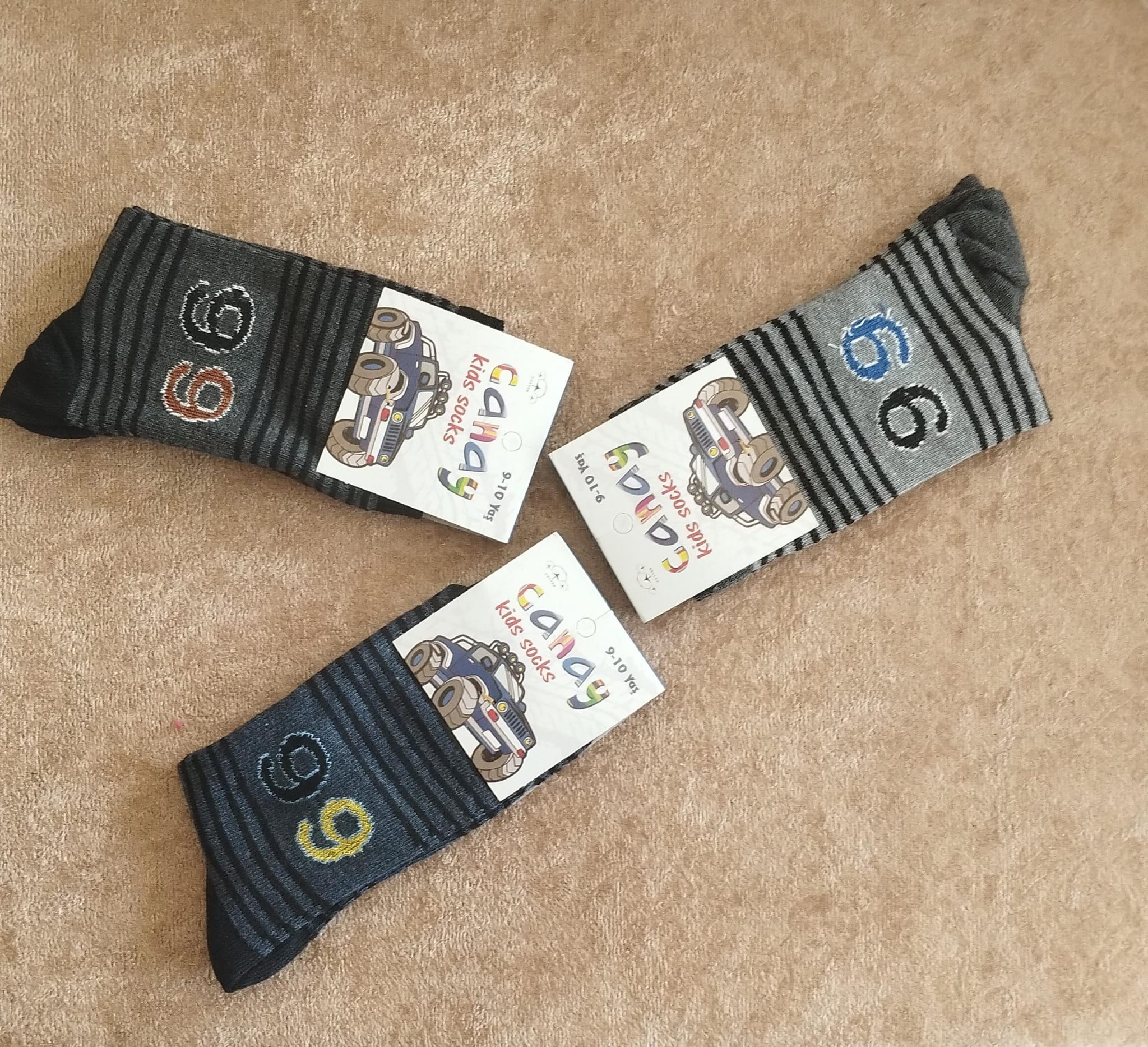 Erkek Çocuk Mevsimlik Uzun Çorap 12'li Paket