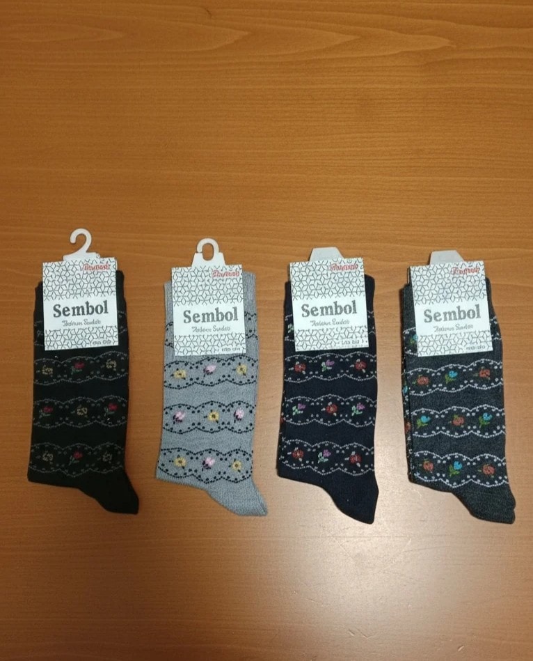 Bayan Mevsimlik Uzun Çorap 12'li Paket