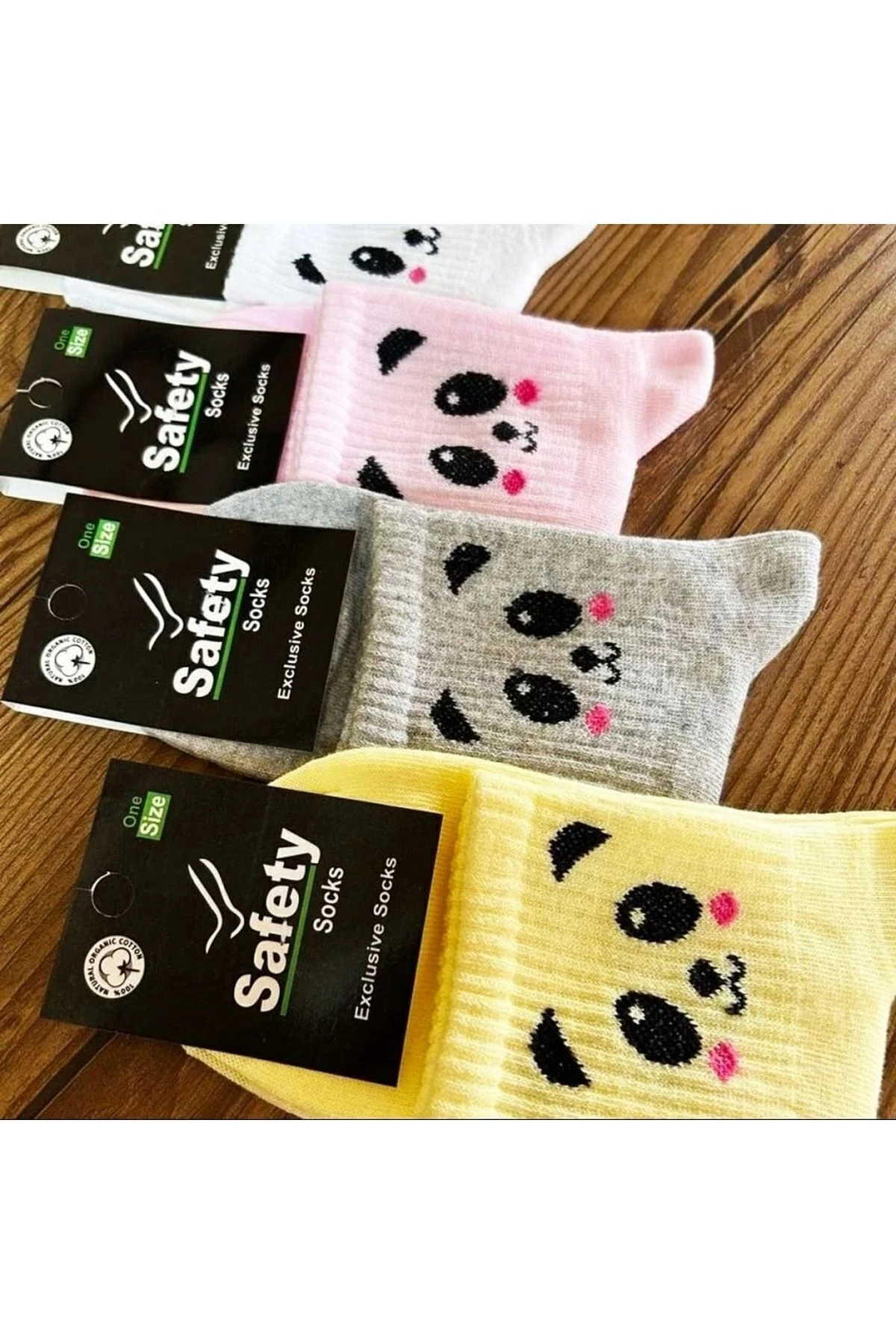 4 Lü Kadın Eğlenceli Kolej Çorap