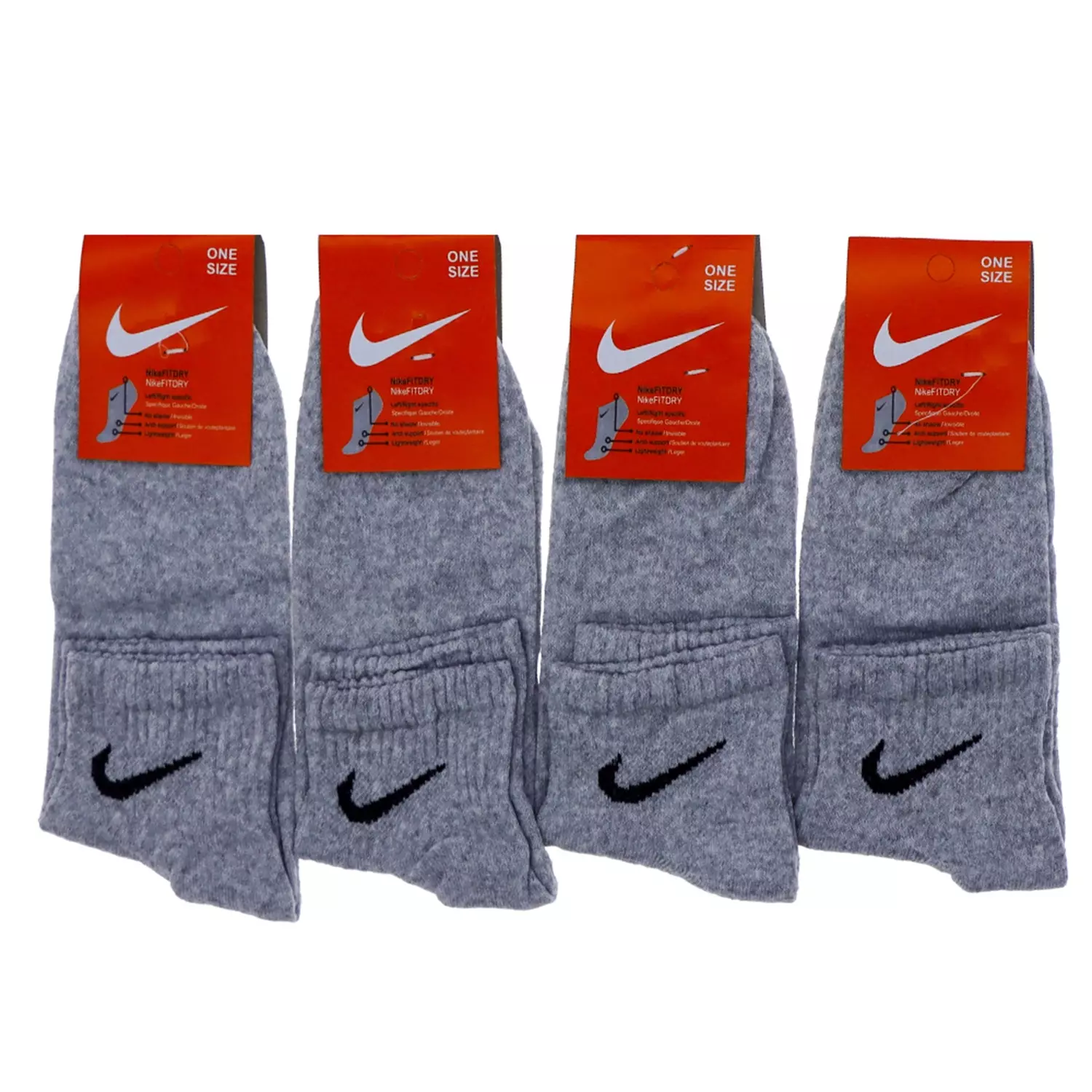 Likralı Gri Marka Desenli Kısa Konç Patik Çorap 12'Li Paket