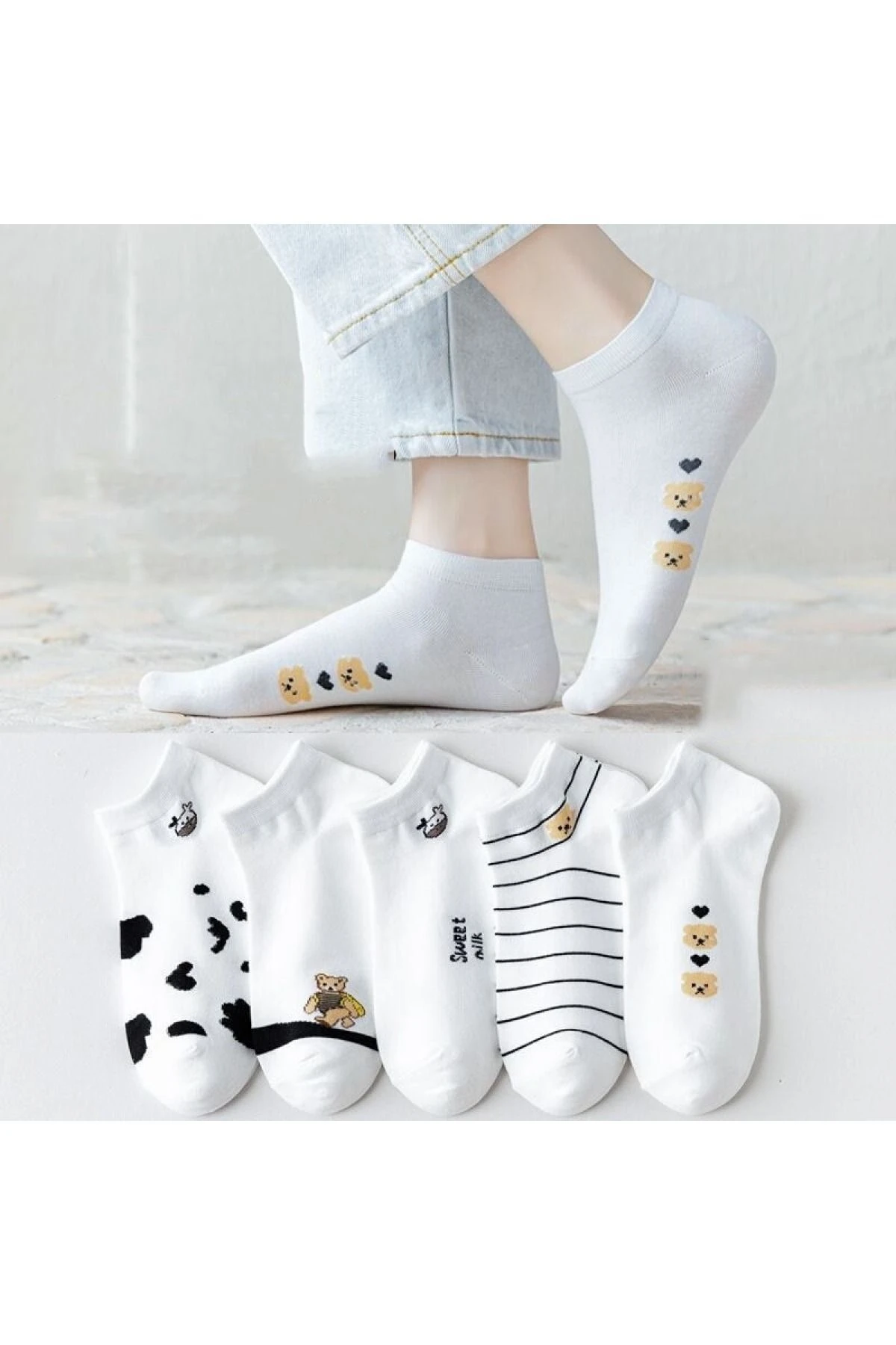 Socks Patik Çorap 4lü Paket
