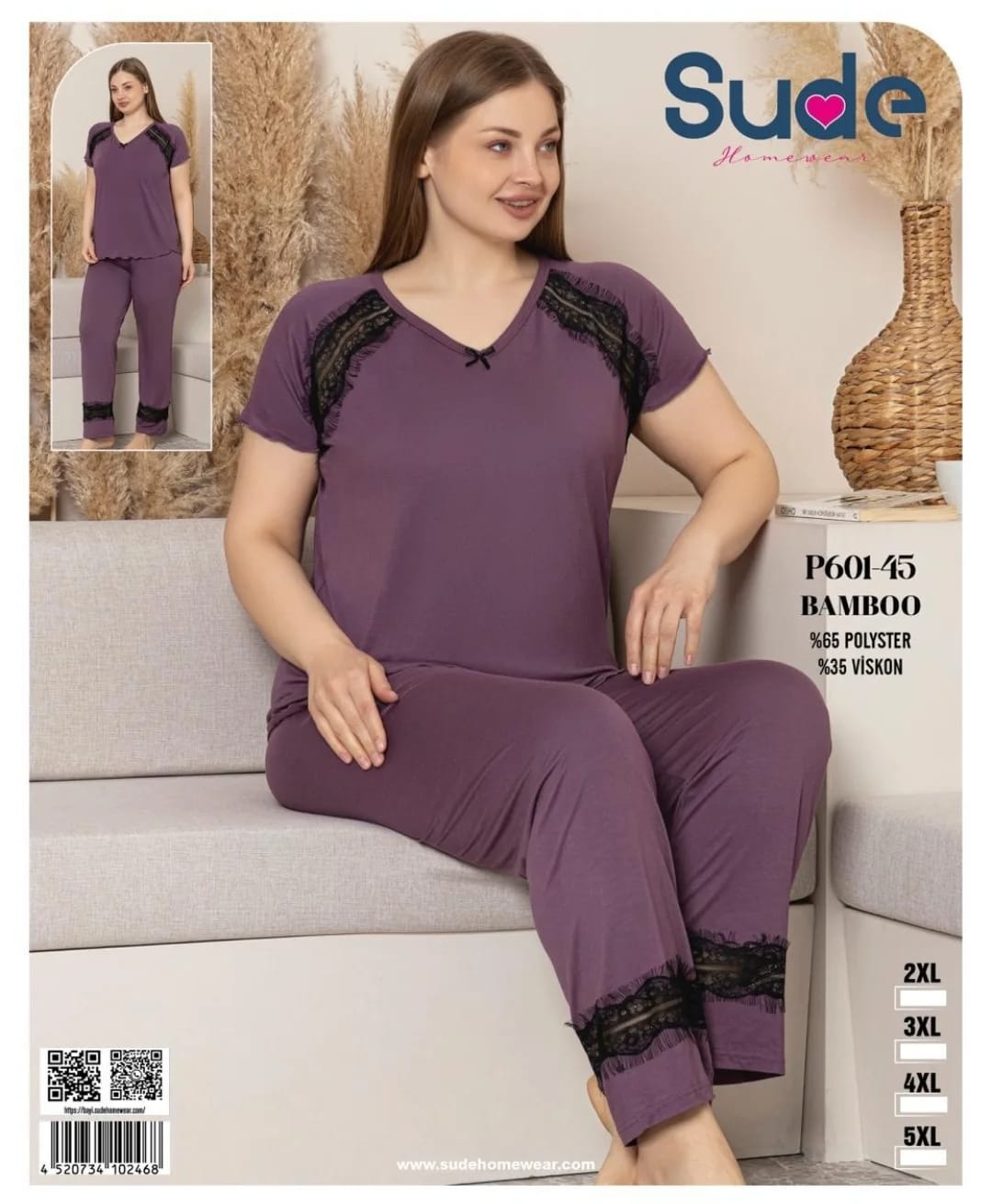 M Beden Bambu Kumaş Pijama Takımı