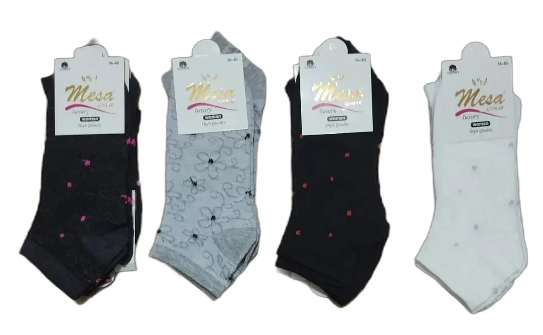 Bayan Penye Mevsimlik Patik Çorap 12'li Paket