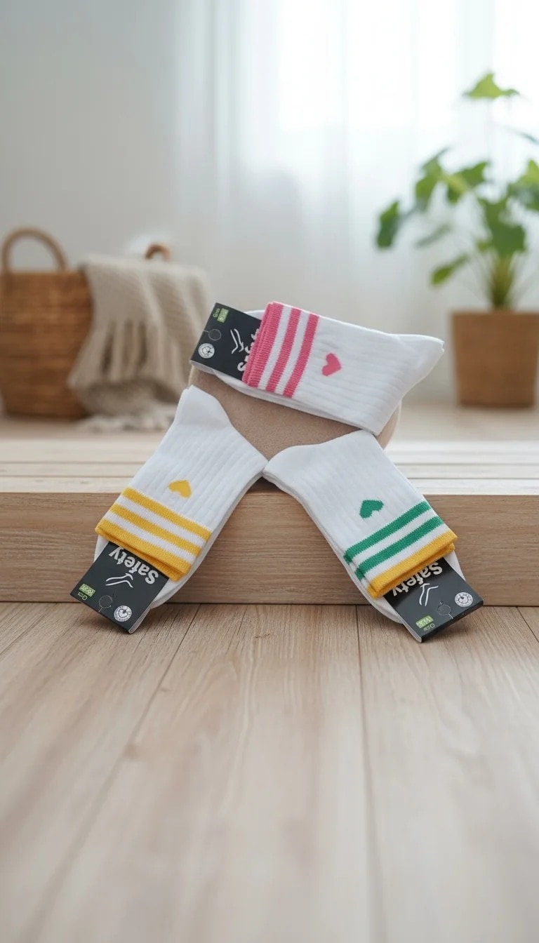 Unisex Kalpli Beyaz Kolej Çorap 12'li Paket