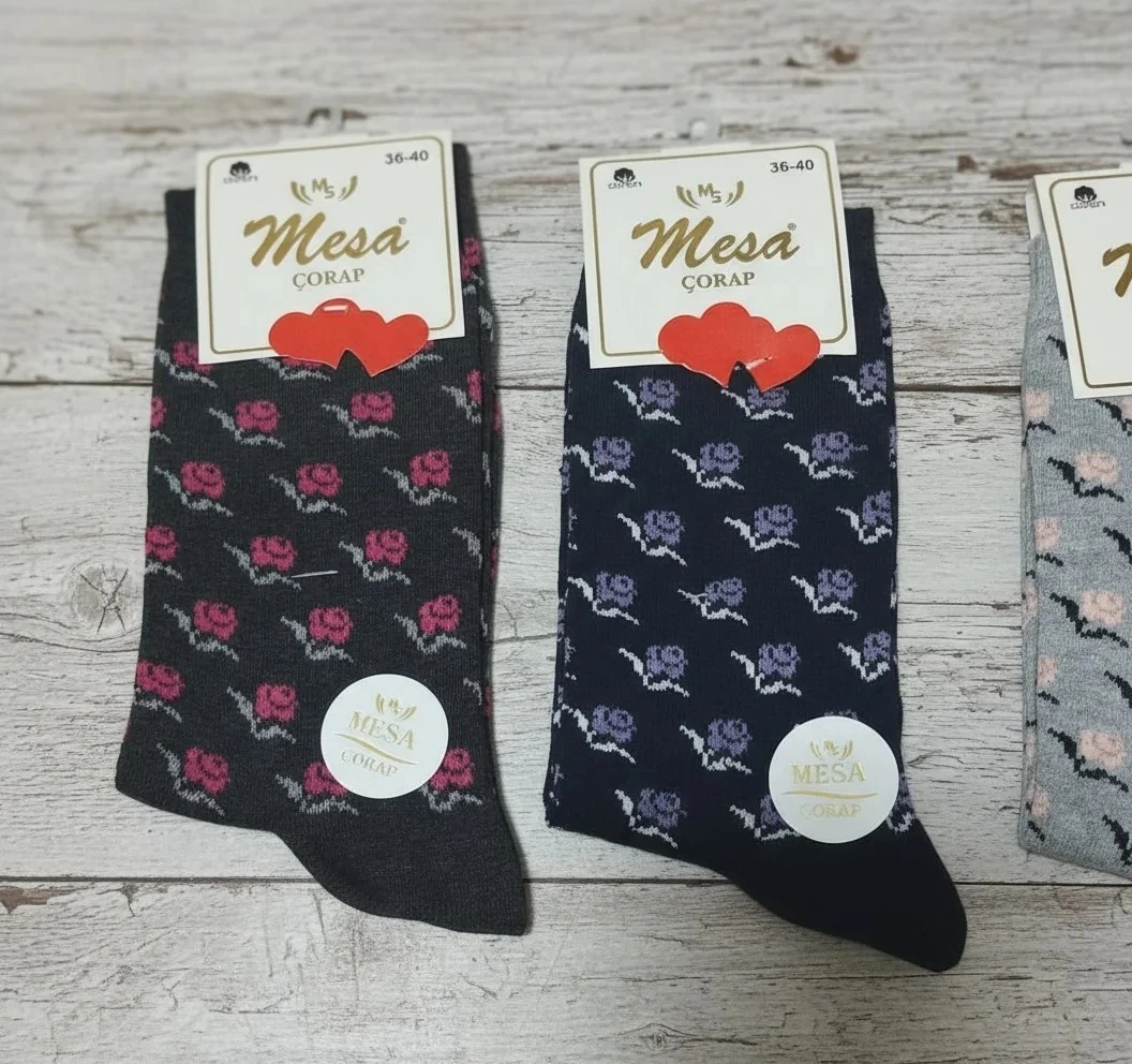 Bayan Mevsimlik Uzun Çorap 12'li Paket