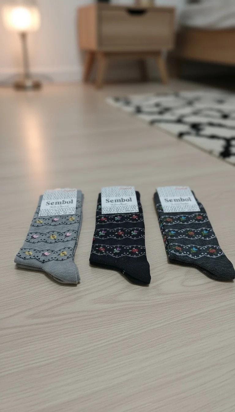 Bayan Mevsimlik Uzun Çorap 12'li Paket