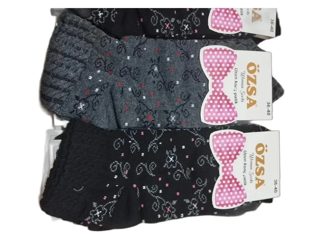 Bayan Penye Mevsimlik Patik Çorap 12'li Paket