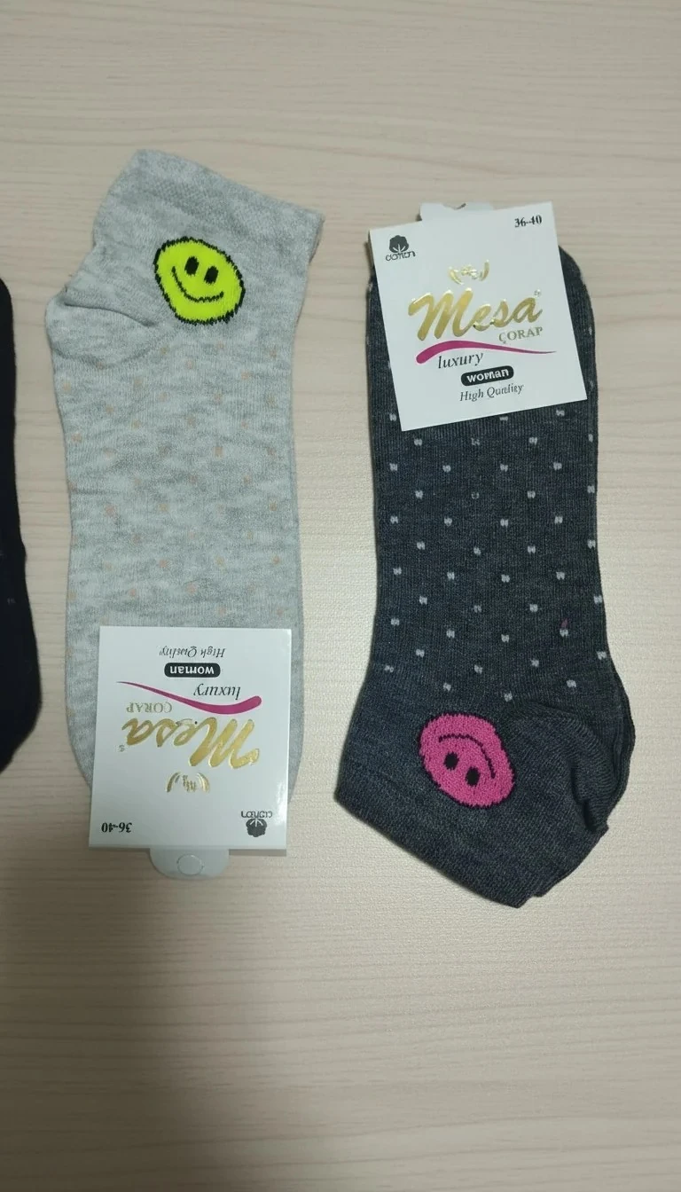 Bayan Penye Mevsimlik Patik Çorap 12'li Paket