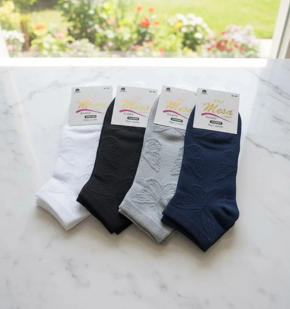 Bayan Penye Mevsimlik Patik Çorap 12'li Paket