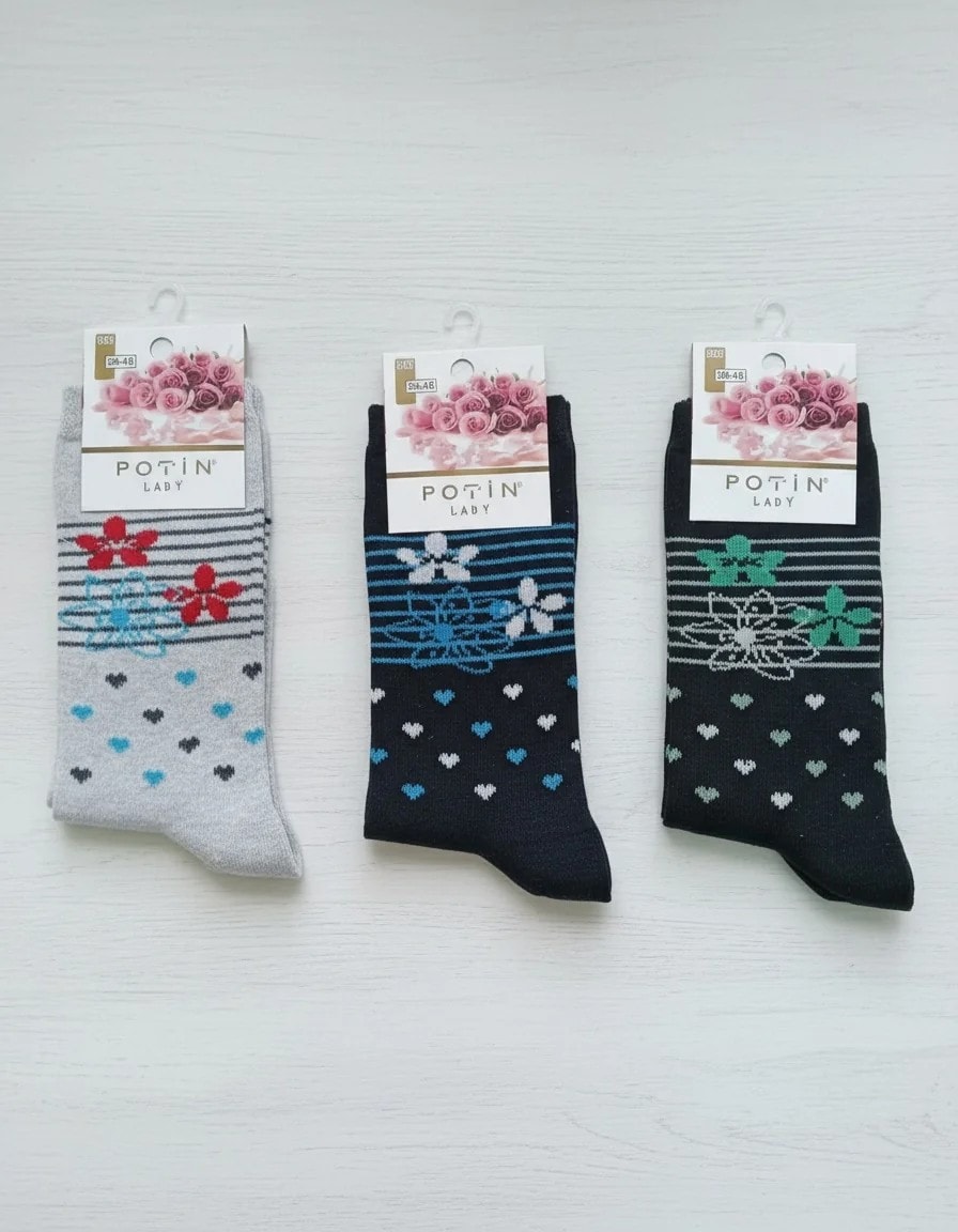 Bayan Mevsimlik Uzun Çorap 12'li Paket
