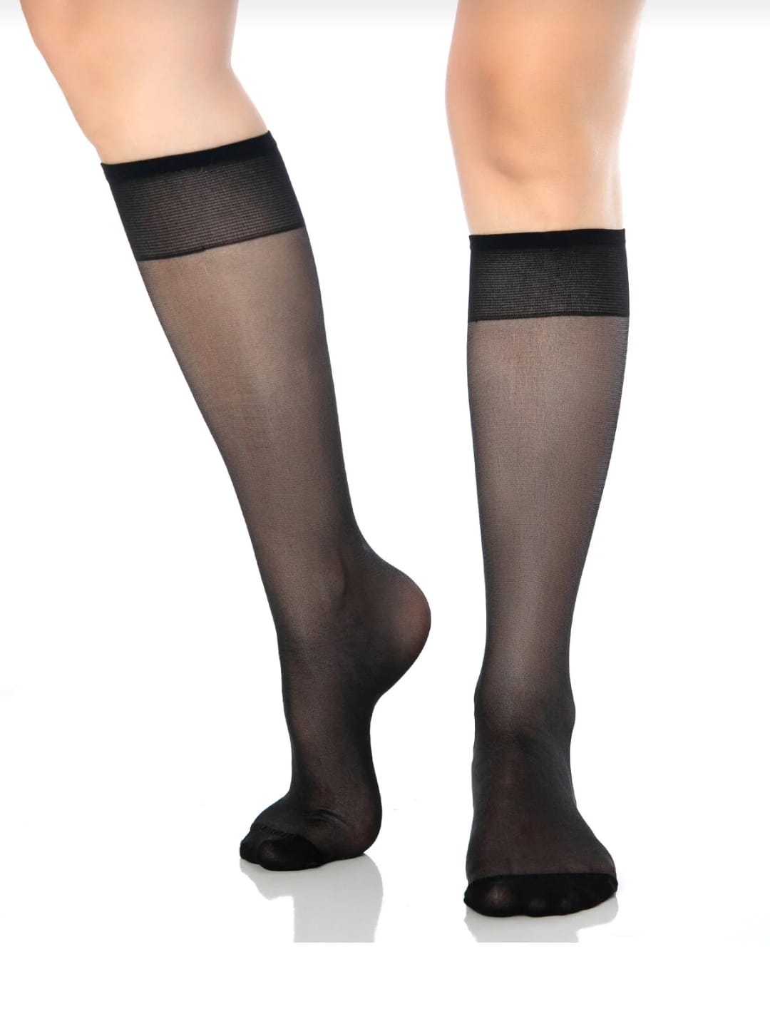 2'li Fit 15 Parlak Dizaltı Pantolon Çorap