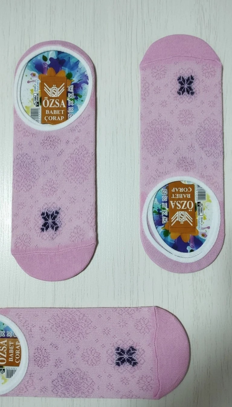 12 Çift Bayan Babet Çorap