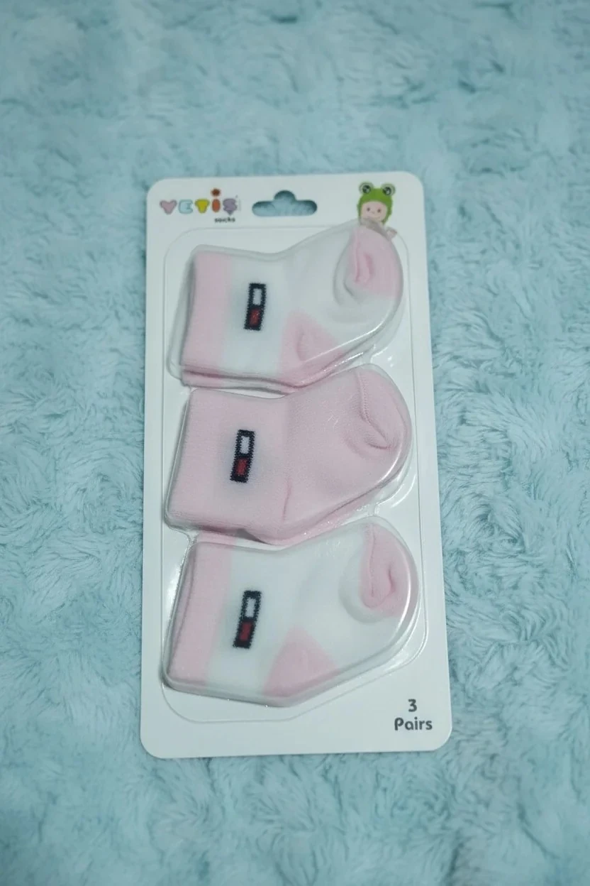 0-6 Ay Bebek Çorap 3'Lü Paket