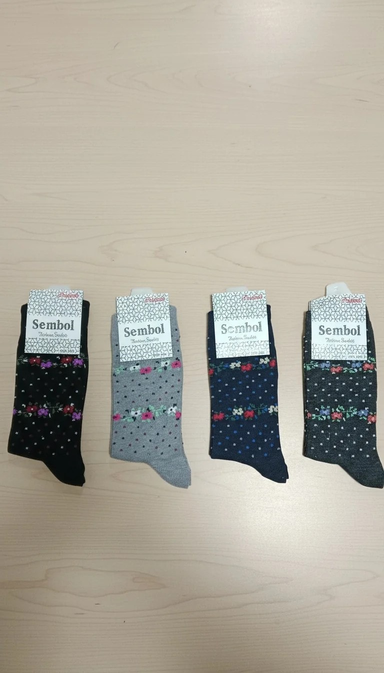 Bayan Mevsimlik Uzun Çorap 12'li Paket