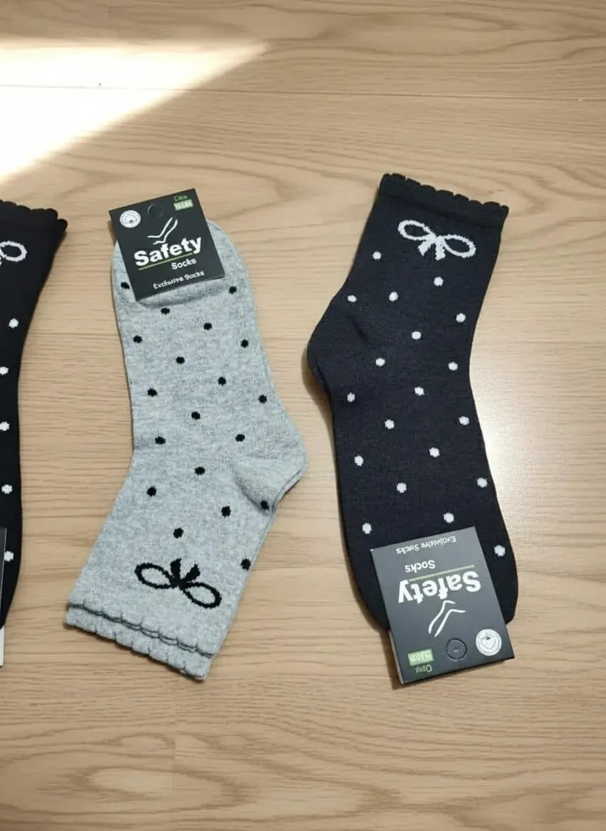 Kurdela Puantiye Desenli Kolej Çorap 12'li Paket