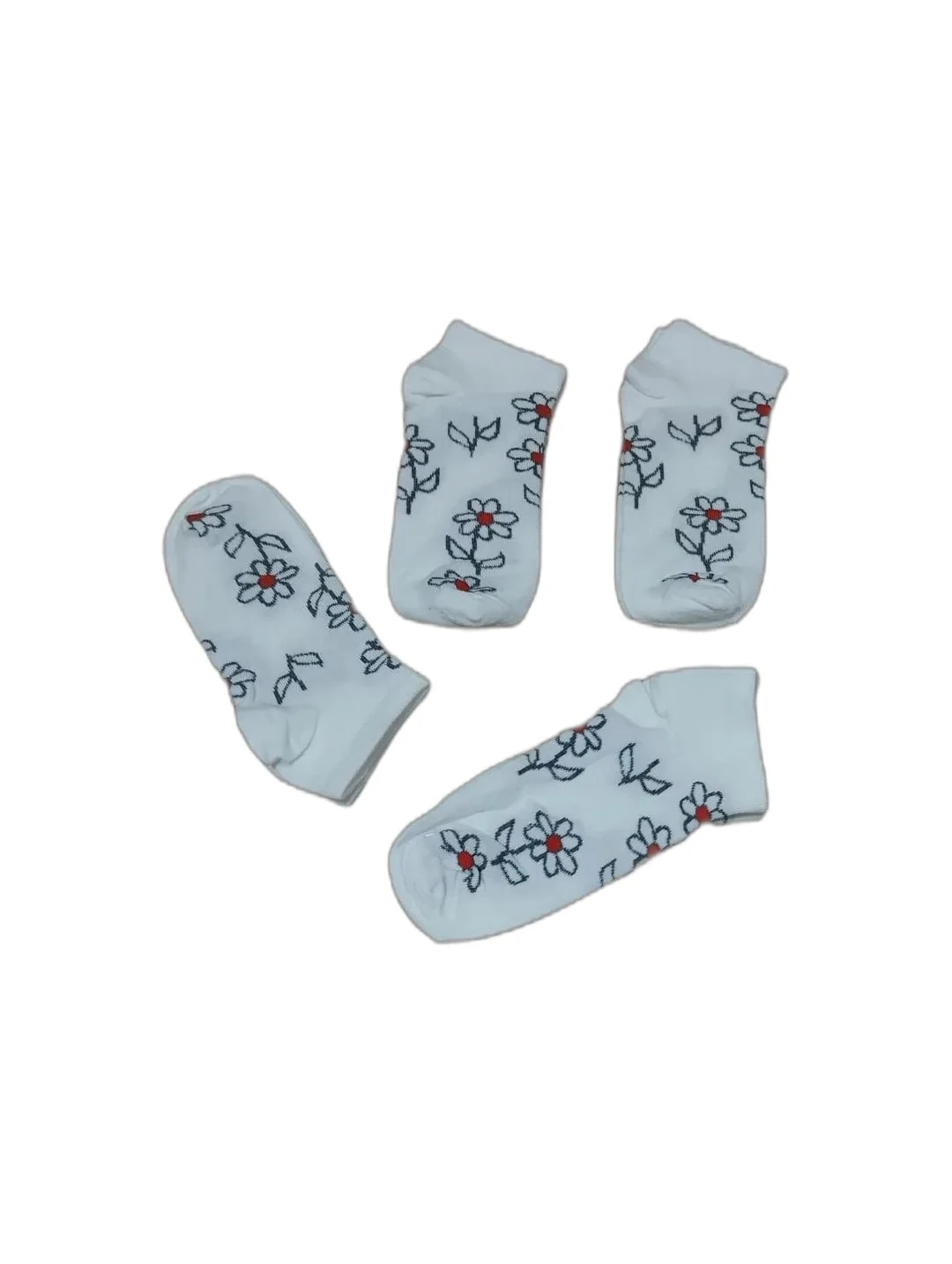 12 Çift Kılçıklı Bayan Patik Çorap