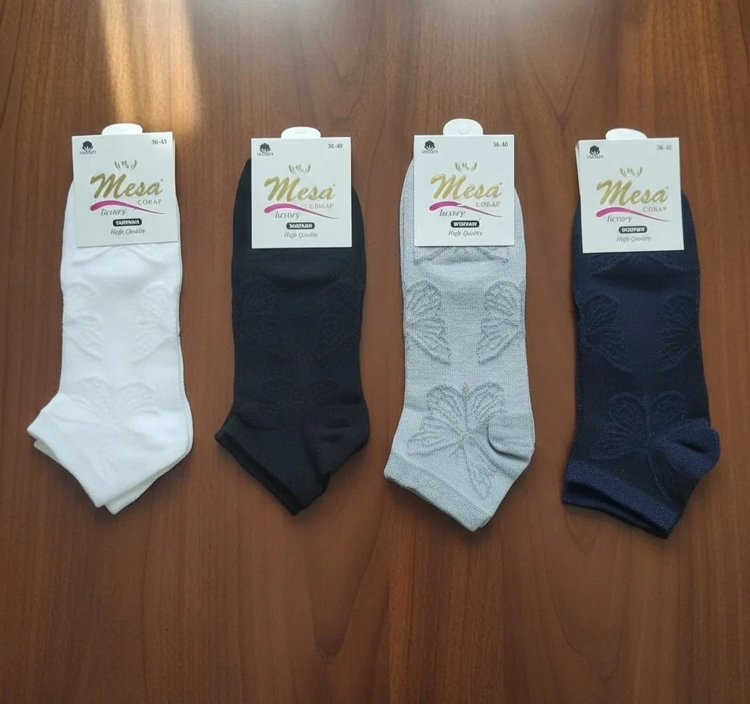 Bayan Penye Mevsimlik Patik Çorap 12'li Paket