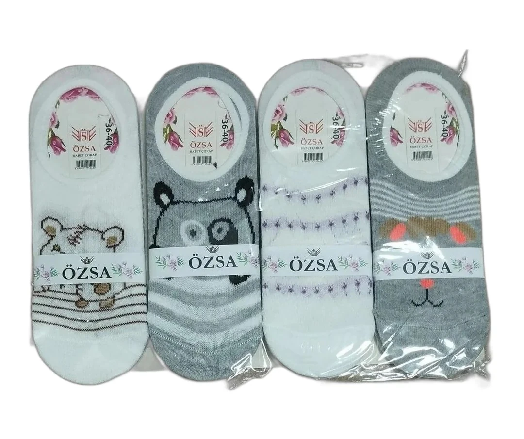 12 Çift Bayan Babet Çorap