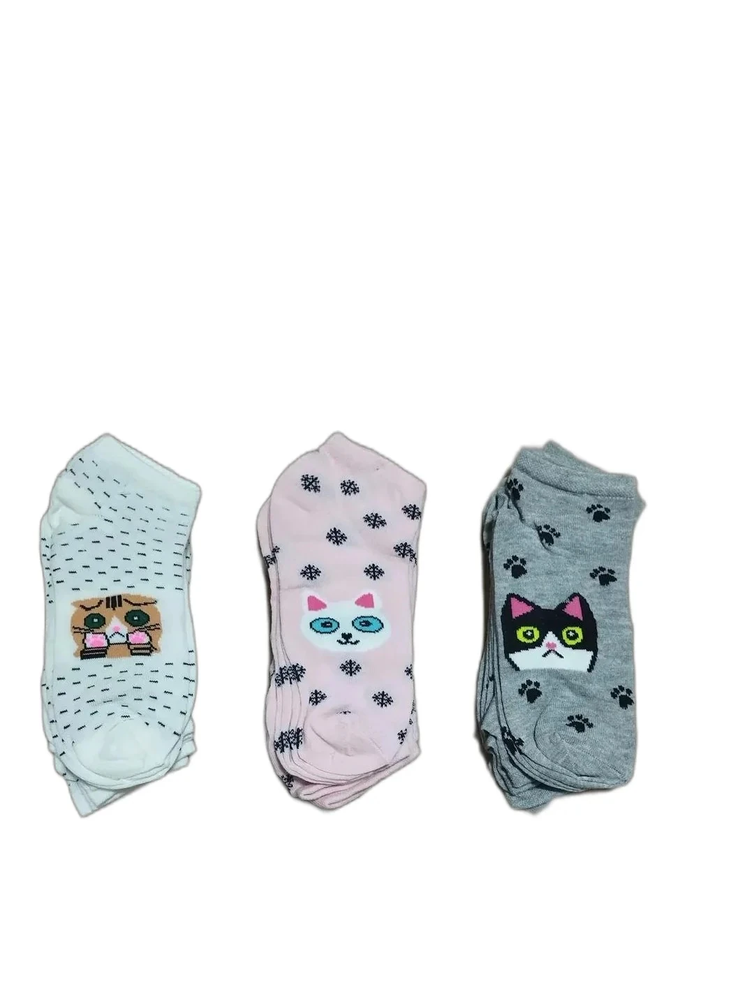 12 Çift Kılçıklı Bayan Patik Çorap