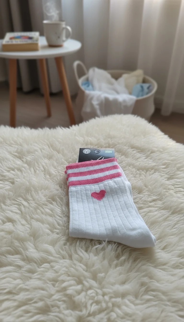 Unisex Kalpli Beyaz Kolej Çorap 12'li Paket