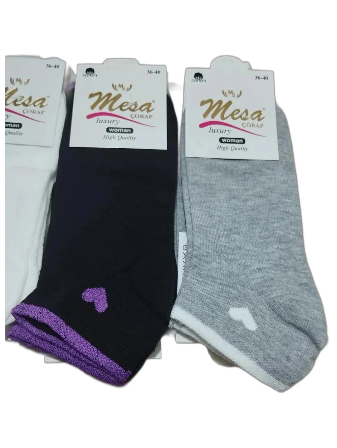 Bayan Penye Mevsimlik Patik Çorap 12'li Paket