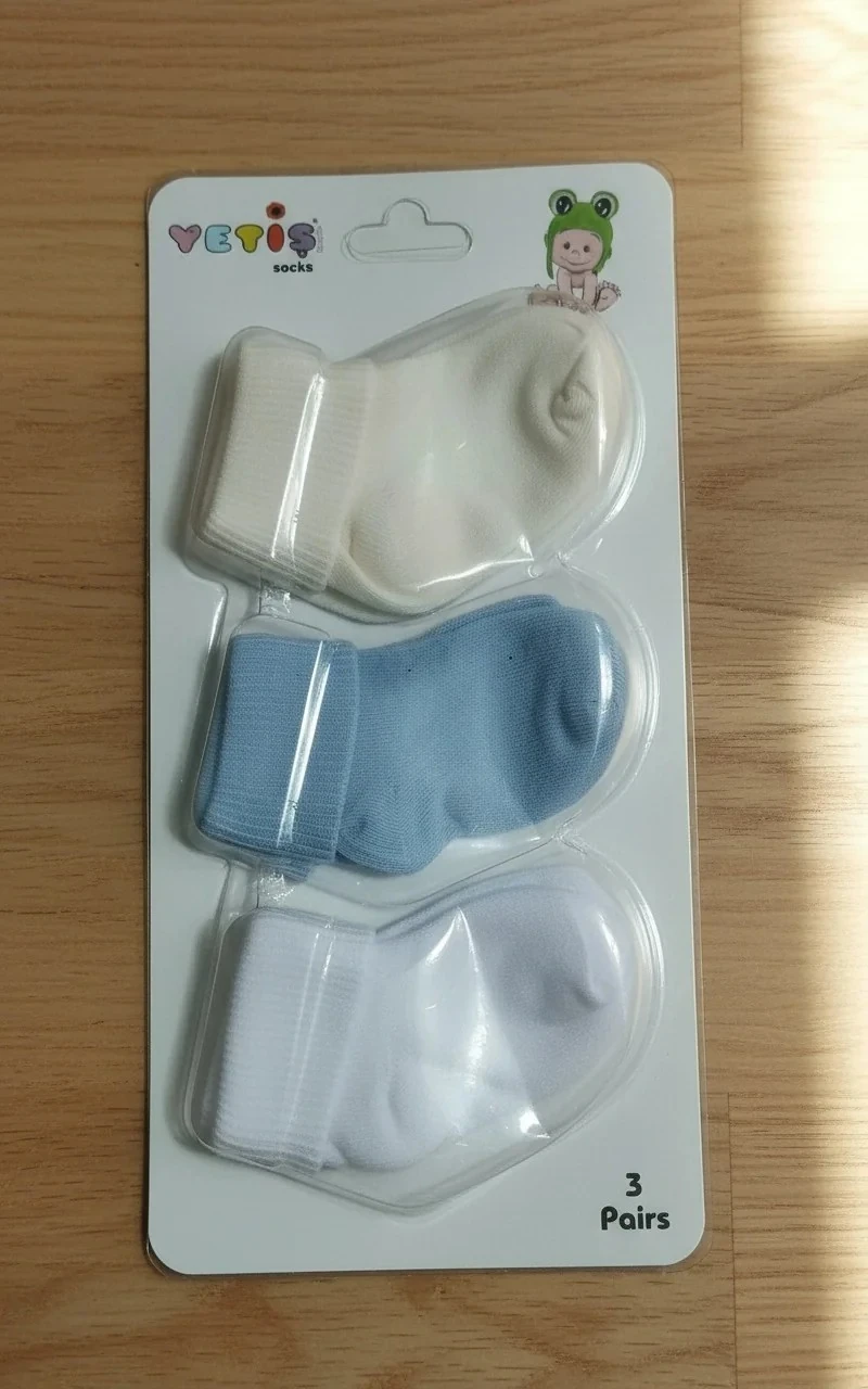 0-6 Ay Bebek Çorap 3'Lü Paket