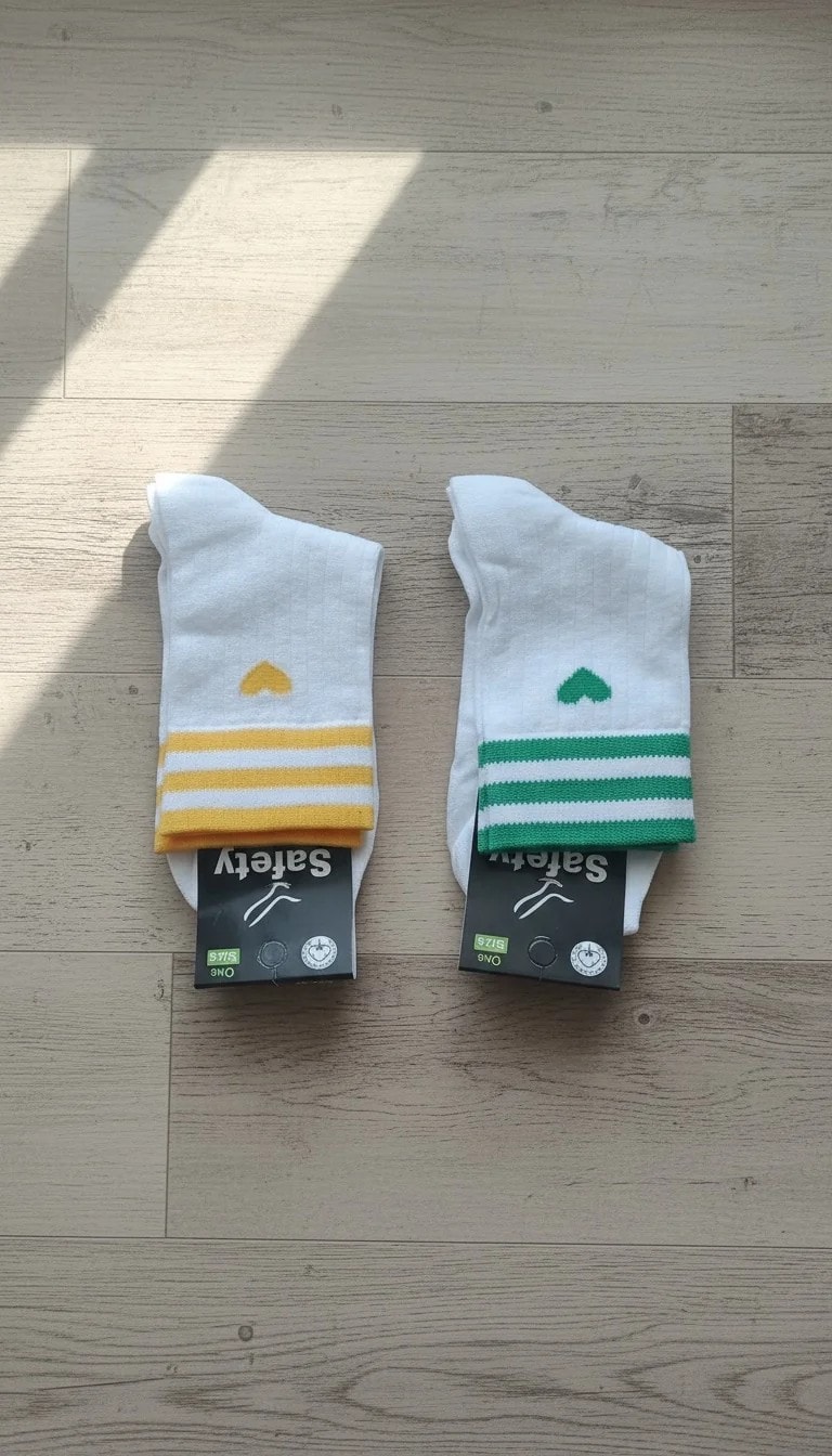 Unisex Kalpli Beyaz Kolej Çorap 12'li Paket
