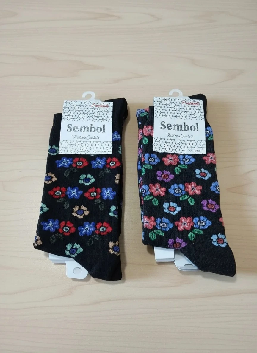 Bayan Mevsimlik Uzun Çorap 12'li Paket