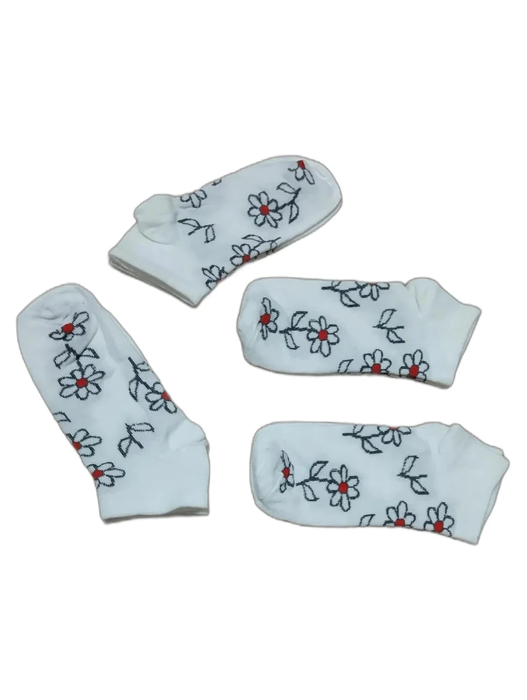 12 Çift Kılçıklı Bayan Patik Çorap