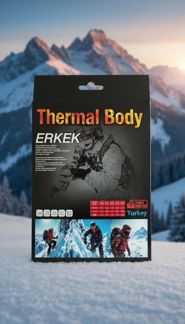 Siyah Erkek Termal Body Şardonlu