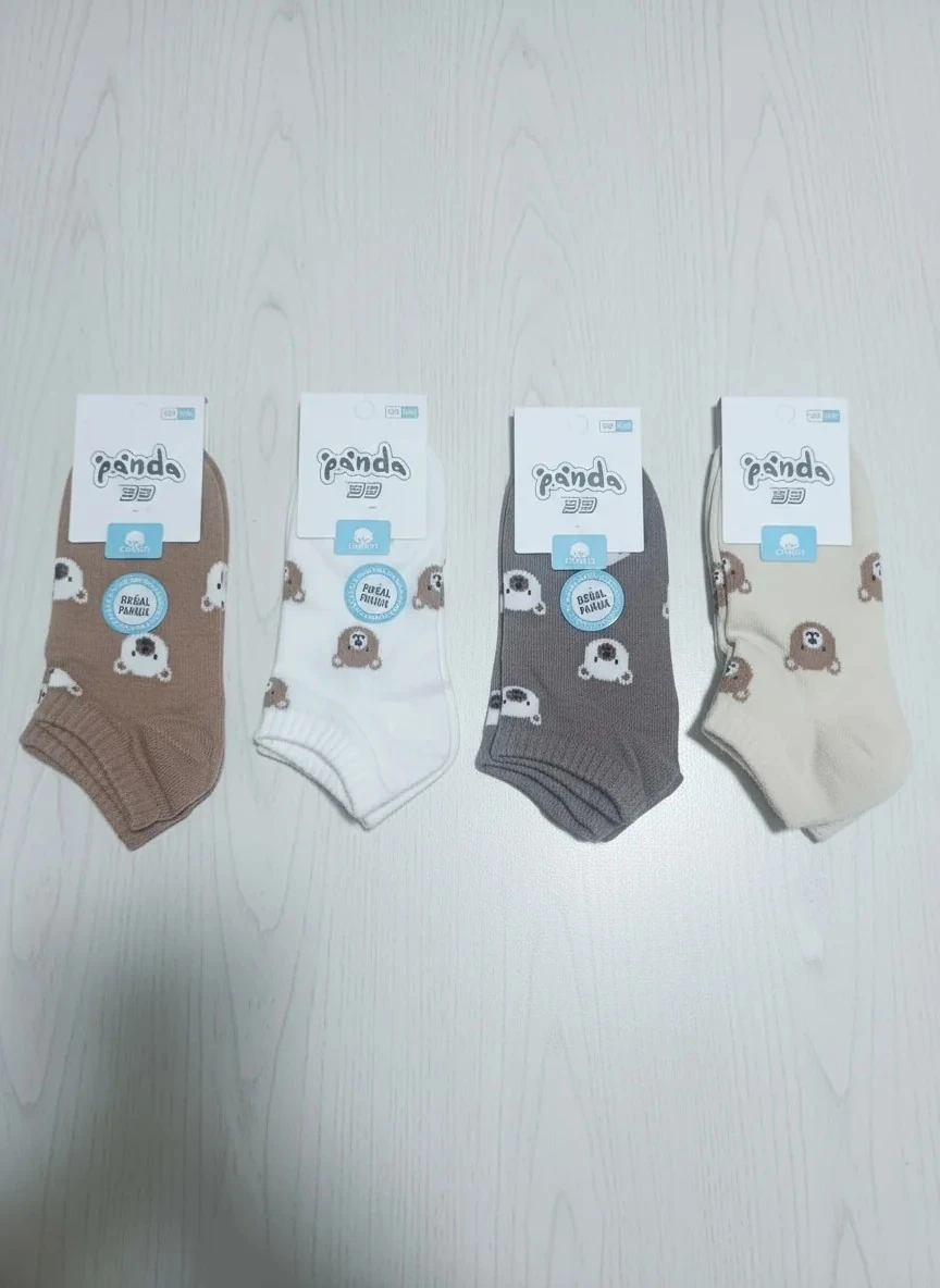 9-10 Yaş Kız Çocuk Mevsimlik Pamuklu Patik Çorap 12'Li Paket