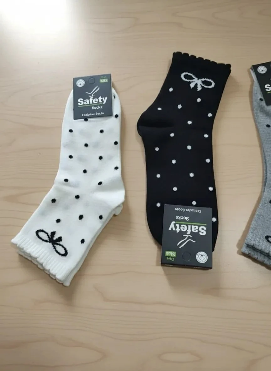 Kurdela Puantiye Desenli Kolej Çorap 12'li Paket