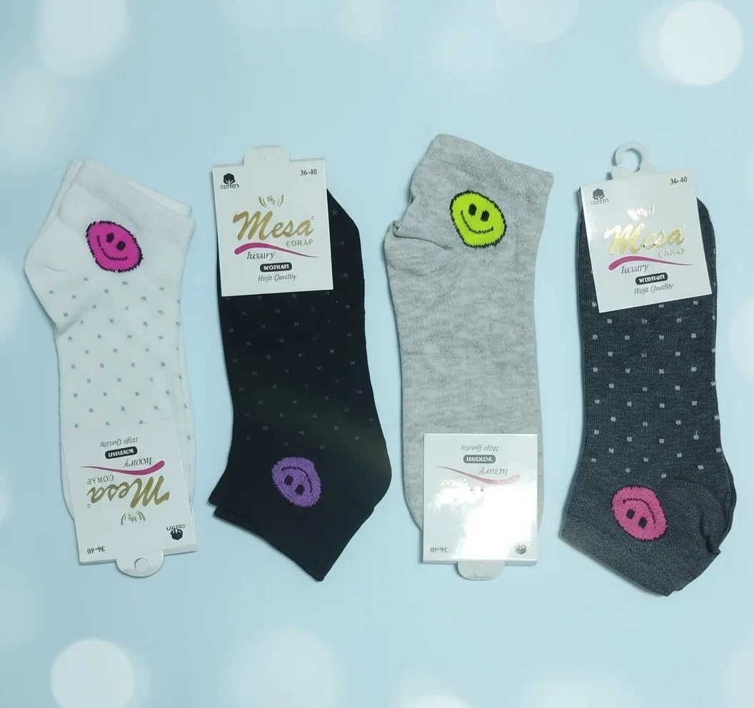 Bayan Penye Mevsimlik Patik Çorap 12'li Paket