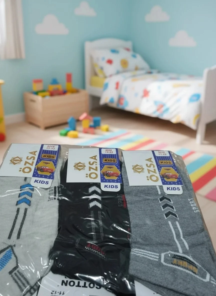 11-12 Yaş Erkek Çocuk Mevsimlik Patik Çorap 12'li Paket