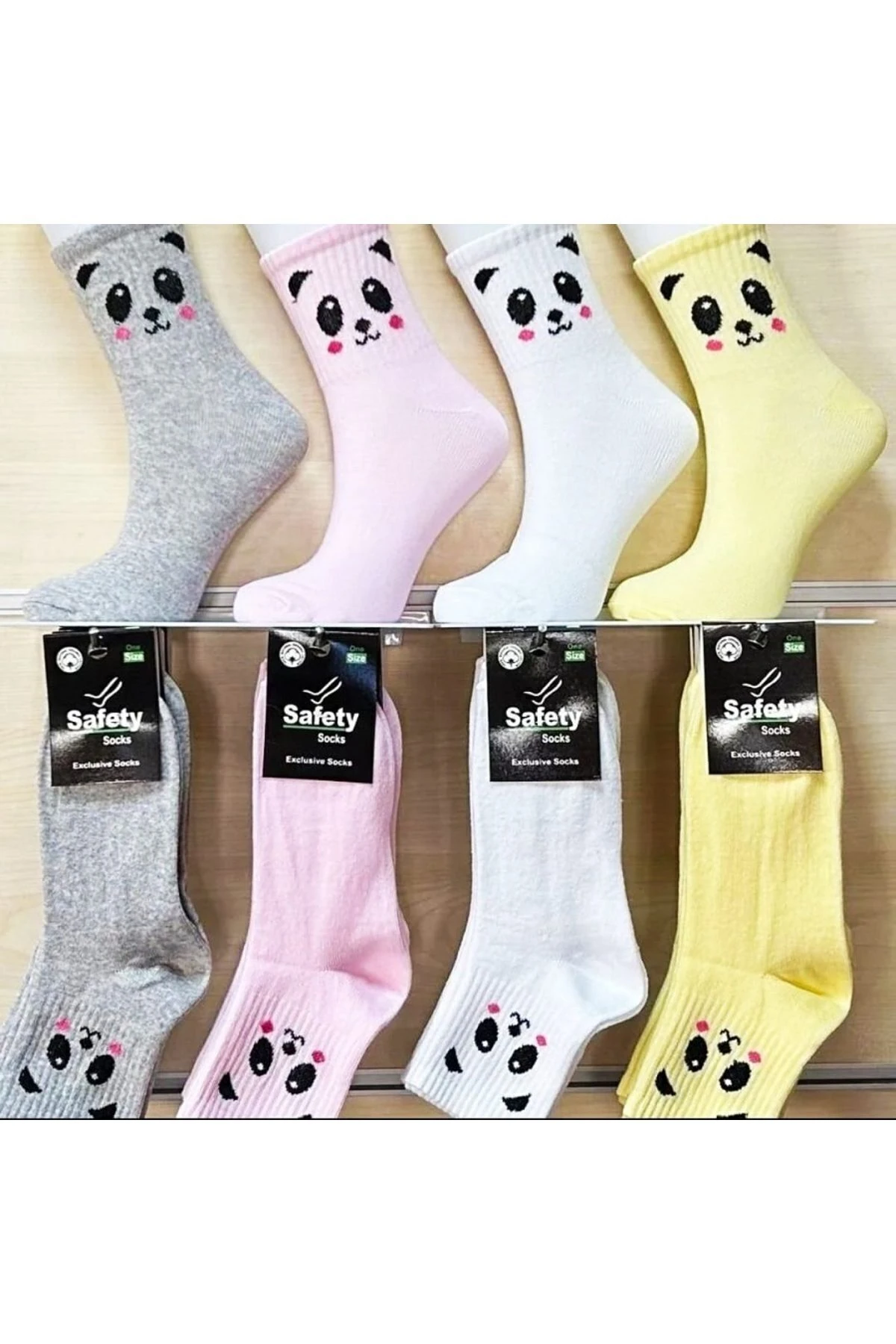 4 Lü Kadın Eğlenceli Kolej Çorap