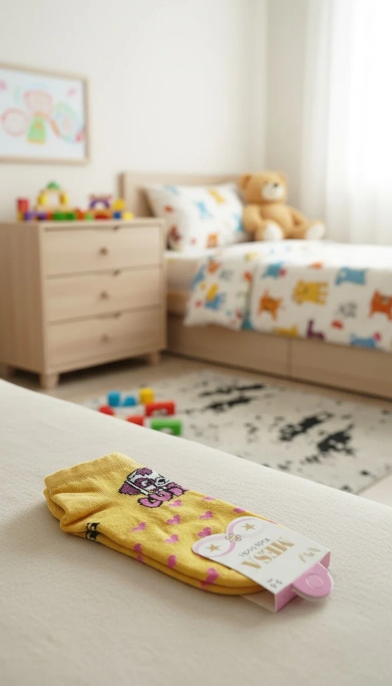 5-6 Yaş Kız Çocuk Mevsimlik Patik Çorap 12'li Paket