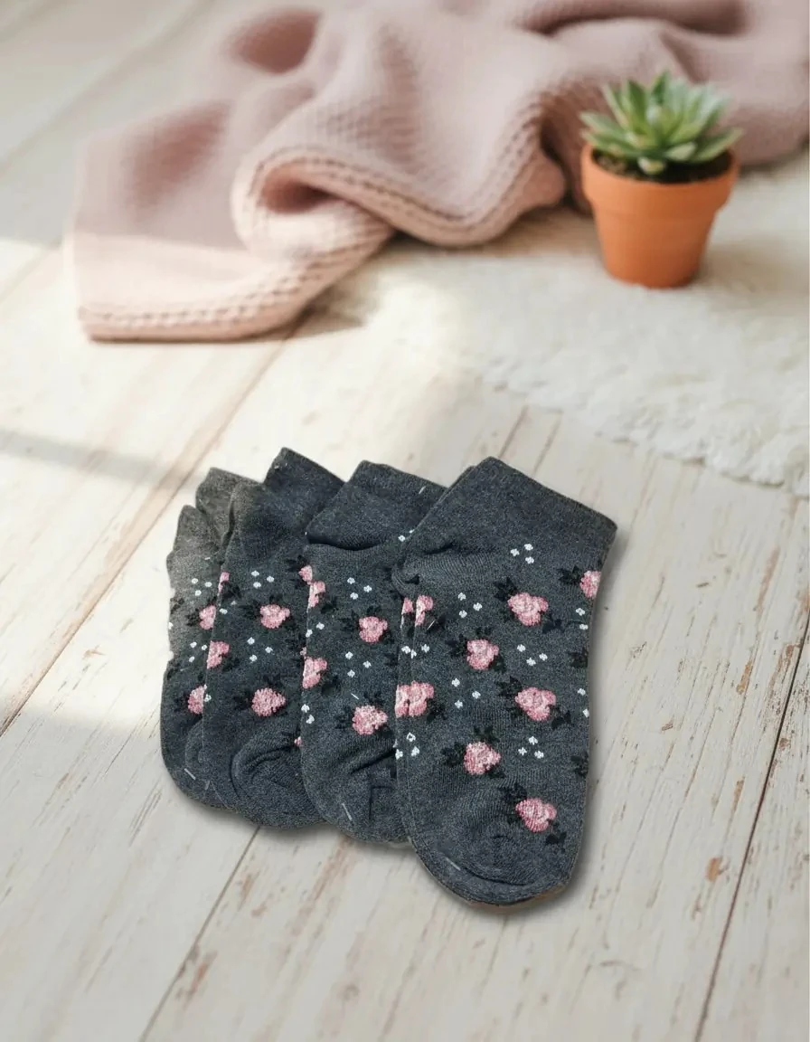 12 Çift Kılçıklı Bayan Patik Çorap