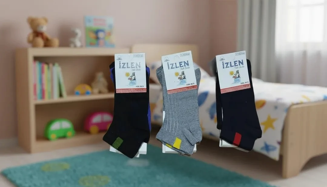 9-10 Yaş Erkek Çocuk Patik Çorap 12'Li Paket