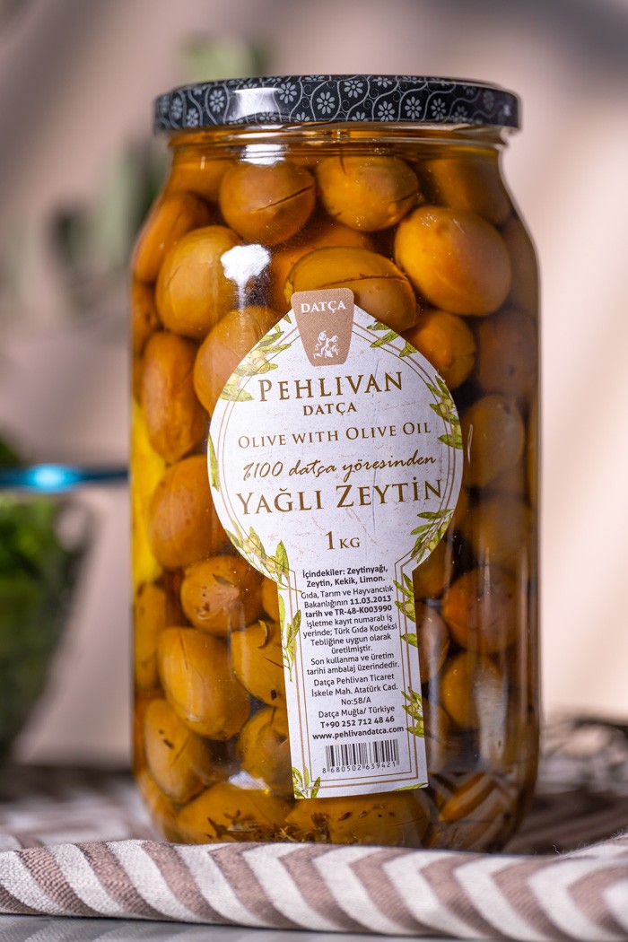 Oily Green Olives 1 kg