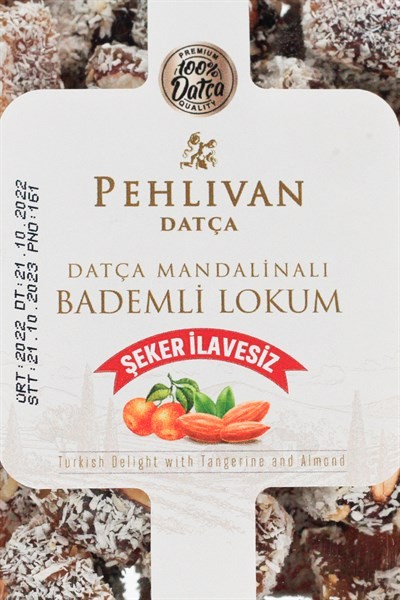 Mandalinalı Bademli Lokum 480 gr