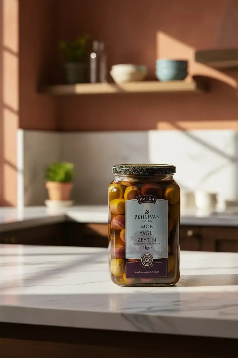 Mor Yağlı Zeytin 1 kg