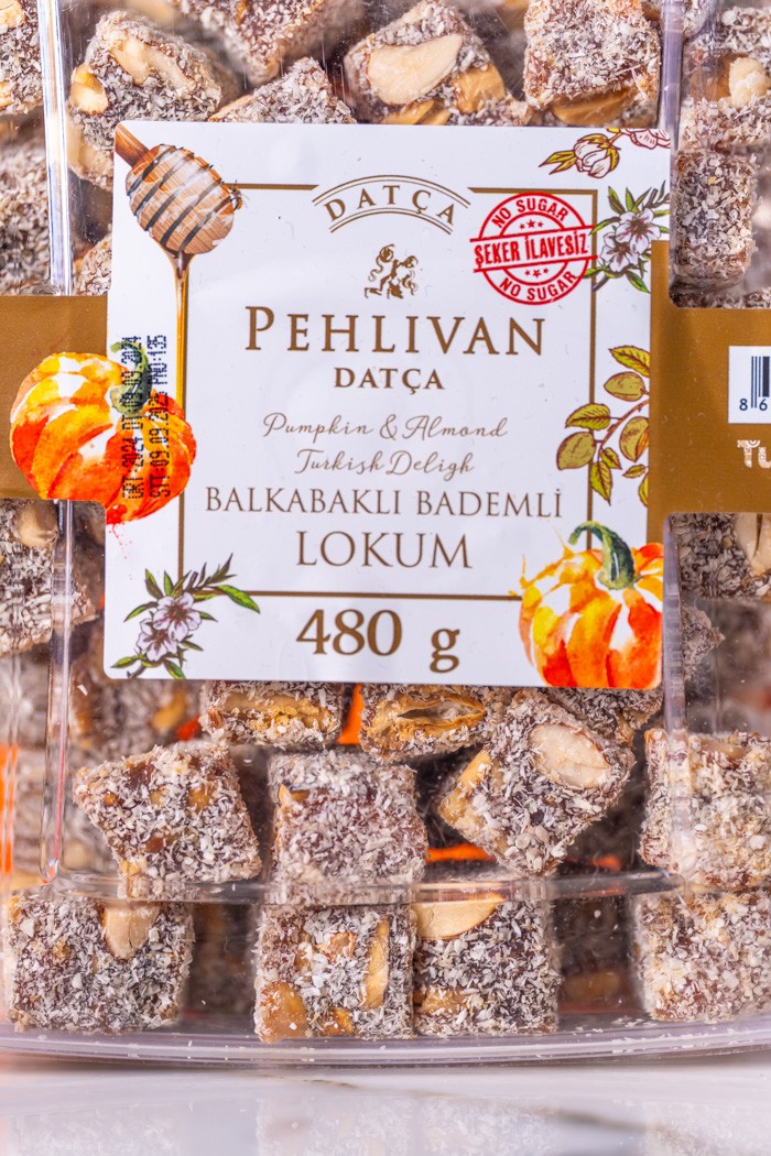 Pumpkin Almond Turkish Delight Sugar Free 480 gr