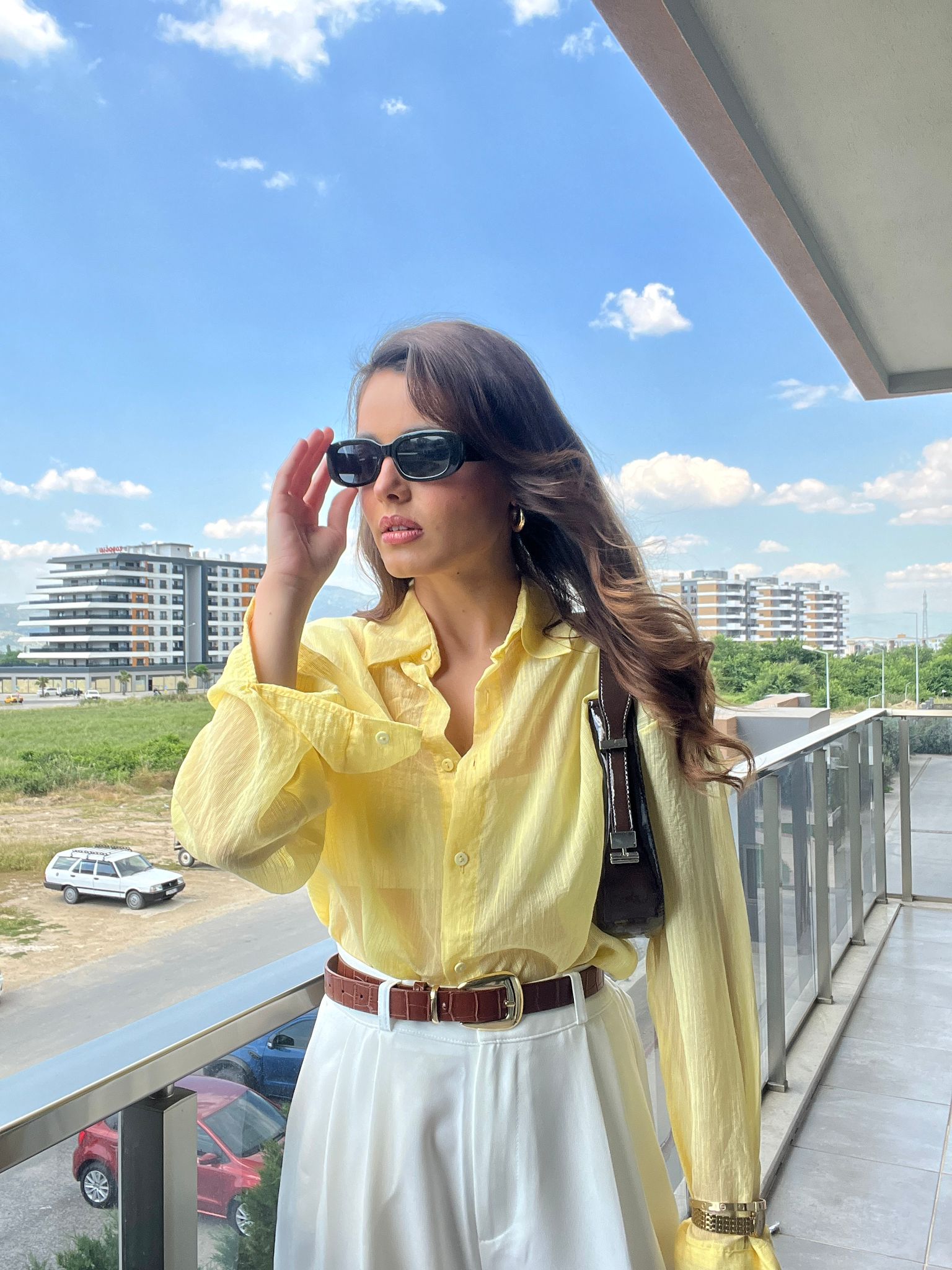 Transparan Gömlek - Sarı