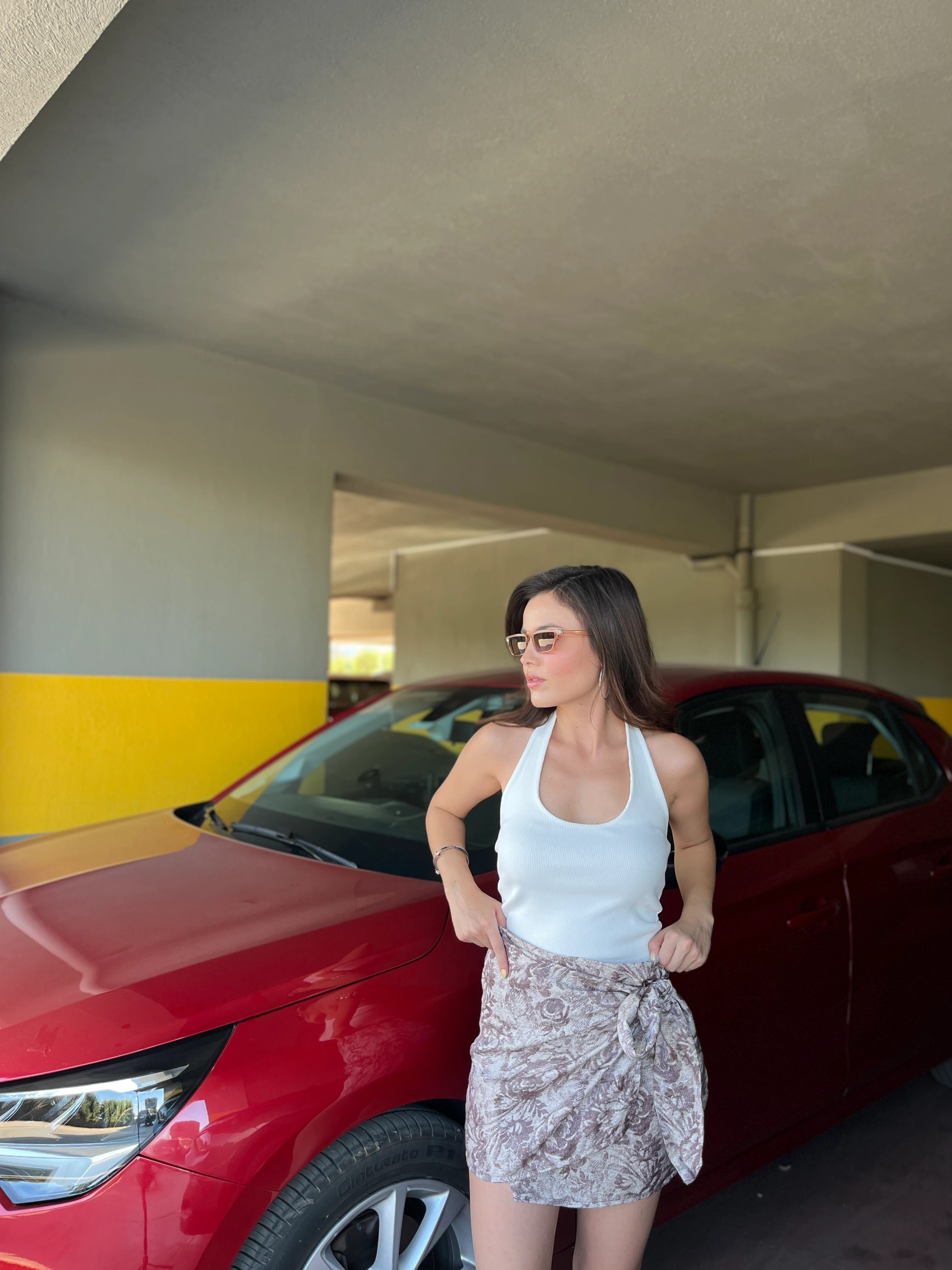 Bağlamalı Kahve Etek 