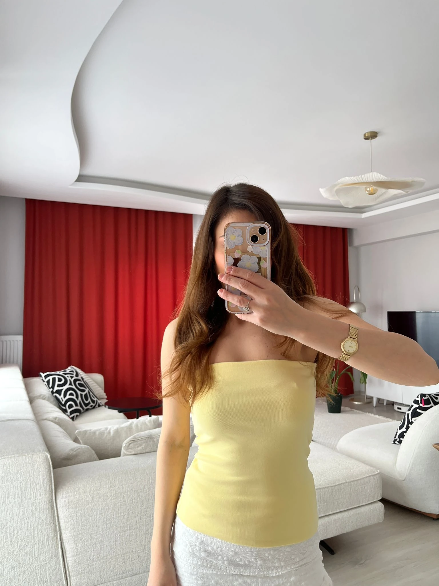 Sarı Straplez Atlet