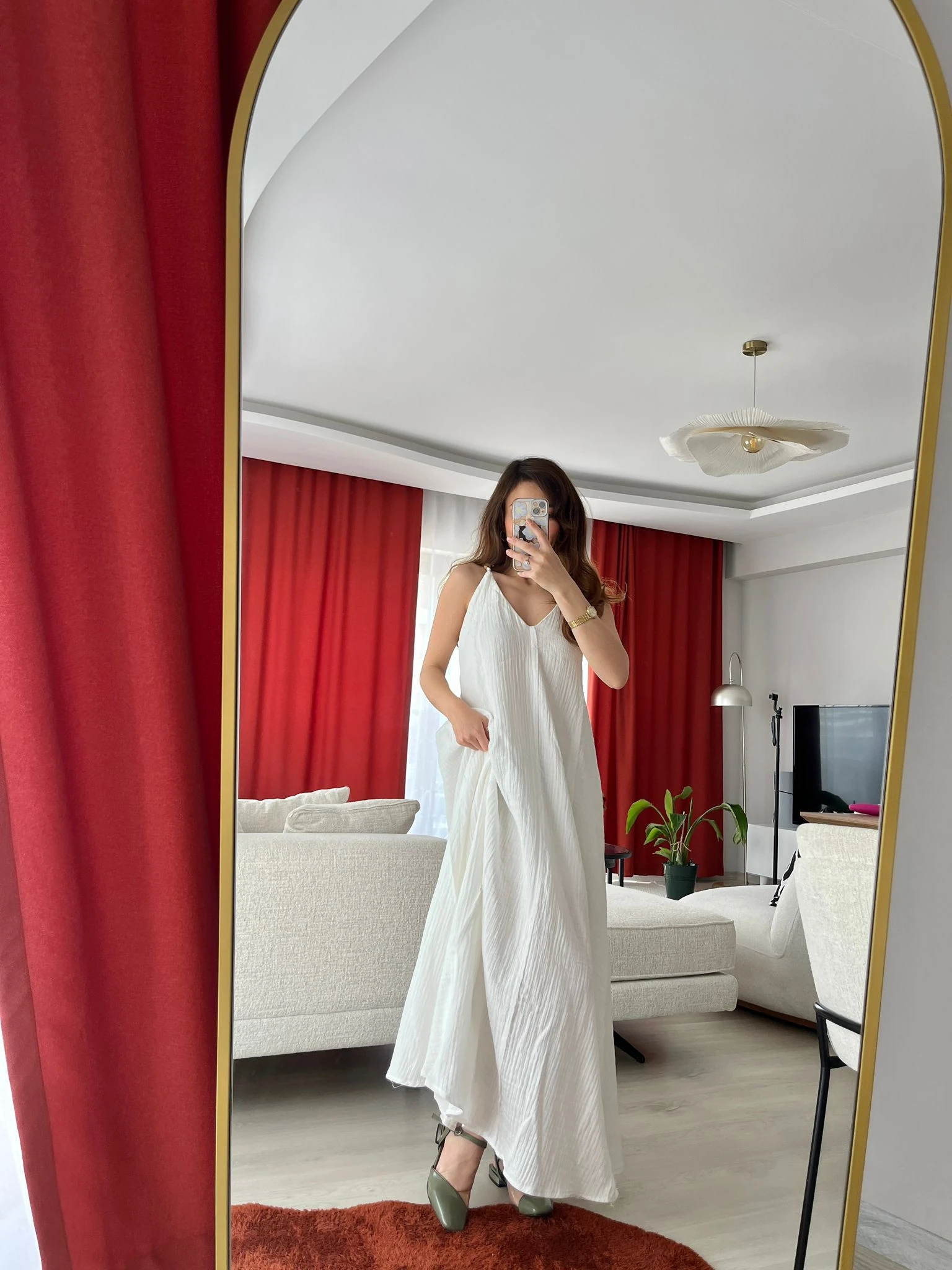 Müslin Beyaz Elbise