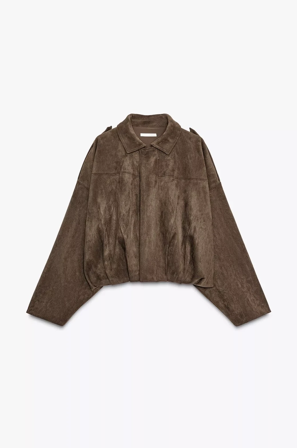 Süet Bomber Ceket Kahve
